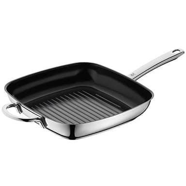 WMF Grill Pan Coated 28 X 28 cm Devil Pouring Rim Stainless Steel Handle Cromargan® Stainless Steel Ceradur Suitable for Induction Hand Wash