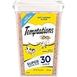 Temptations Classic Crunchy and Soft Cat Treats Tasty Chicken Flavor, 30 oz. Tub