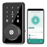 MOUSETRO Smart Lock, 4-in-1 Keyless Entry Door Lock for Front Door, Digital Door Lock with Keypad, Bluetooth Smart Deadbolt, App Control