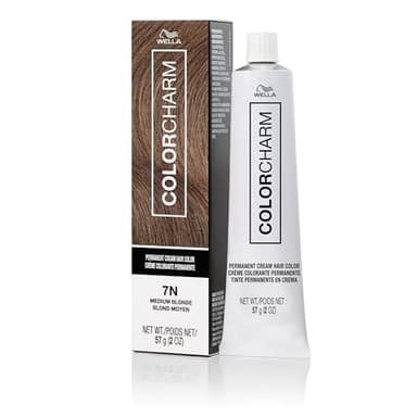 COLORCHARM Permanent Cream Hair Color, 7N Medium Blonde, 2 oz.
