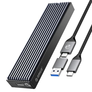 ORICO M.2 NVMe SSD Enclosure, USB 3.1 Gen 2 (10 Gbps) PCIe External Adapter NVMe Case for 2230/2242/2260/2280 M.2 SSD up to 8TB, UASP Supported - M2PV