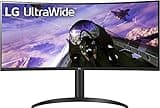 LG 34WP65C-B UltraWide Computer Monitor 34-inch QHD (3440x1440) 160Hz, HDR10, AMD FreeSync Premium, Built-In Speaker, Borderless Design, Tilt/Height Stand, HDMI DisplayPort, Black