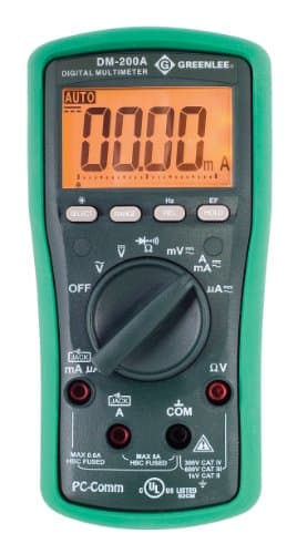 Greenlee DM-200A Digital Multimeter 1000 Volt