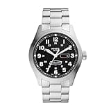 Fossil Men's Defender Solar-Powered Stainless Steel Watch, Color: Silver (Model: FS5976)