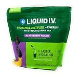 Liquid I.V. Hydration Multiplier + Energy Drink Mix, BlackBerry Peach (26 Pack)
