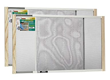 Frost King 2AWS1845 WB Marvin Adjustable Window Screen, 18in High x Fits 25-45in Wide (2 Pack)
