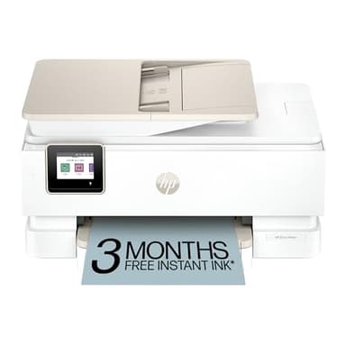 HP Envy Photo 7975 Wireless Color Inkjet Photo Printer, Print, scan, Copy, Easy Setup, Mobile Printing, Best-for-Home, 3 Month Instant Ink Trial Included, AI-Enabled (B63K3A)