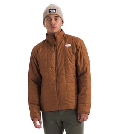 The North Face Men's Junction Insulated Jacket - Water Repellent Winter Coat, Secure Zip Hand Pockets, Burnt Umber, Medium