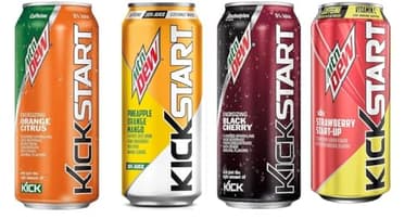Mountain Dew Kickstart Energy Drink Variety Pack - 16 Count
