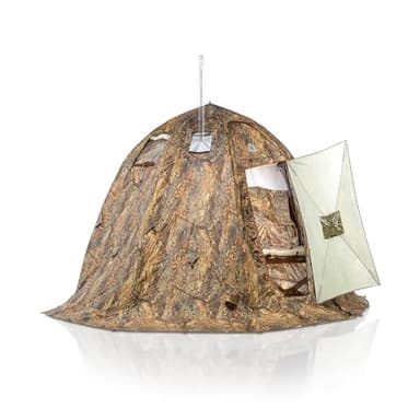 Rbm Outdoors Hot Tent with Stove Jack, Easy Setup 4 Season Winter Tents for Camping, Cold Weather Wall Double Layer Waterproof Shelter UP2 Mini