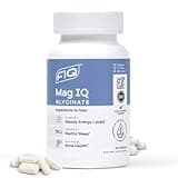 FIQ - Mag IQ Glycinate - Magnesium Bisglycinate Chelate TRAACS - High Absorption Magnesium Glycinate Supplement - Sleep, Daily Energy, & Bone Wellness - 60 Capsules