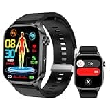 Smart Watch for Men Women, 2.04" AMOLED Color Screen, 24/7 Heart Rate, Blood Oxygen, Blood Pressure, Sleep and Stress Health Monitor, Blood and Body Composition Insights, 150 Sports Modes (Black)
