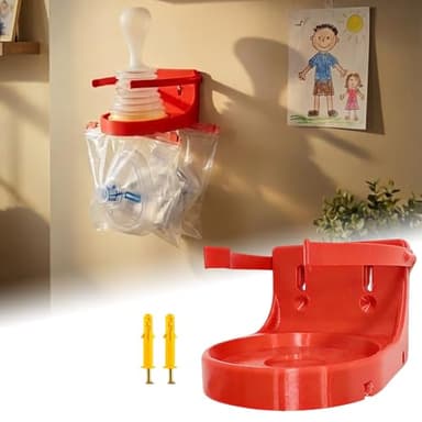 First Aid Equipment Wall Mount for Choking Rescue Device For Lifevac-Features a Mask Holder,Red High-Visibility for Lifevac Anti Choking Device,Easy Access,Easy Installation(Device Not Included).