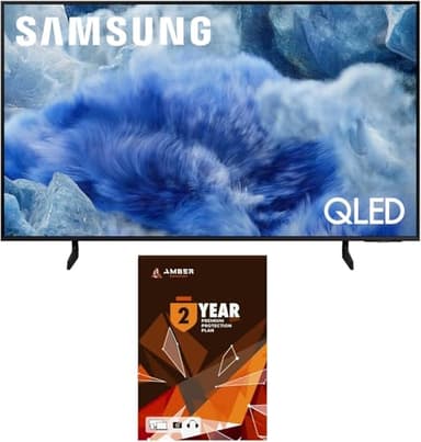 Samsung QN43Q8FAAFXZA 43 Inch Class QLED Q8F 4K Vision AI Smart TV with 2 Year Amber Protection Plan (2025)