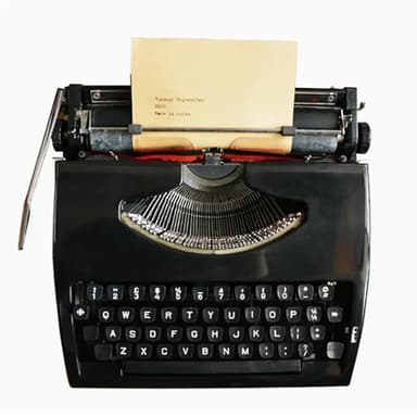 SUZEPER Vintage Manual Typewriter Machine,Classic Old Fashioned Typewriter for Typing Letters,Typewriter Decor for Home Office(11.8" Lx11.8 Wx3.1 H, Black)