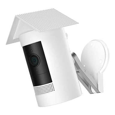 HOLACA Water-Proof Silicone Cover Protective Case for Ring Stick Up Cam Battery HD Security Camera(3rd Generation) - Anti-Scratch Protective Cover for Full Protection (White)