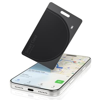Wallet Tracker Card Air-Tag - Work with Apple Find My, Bluetooth Tracker Smart Card Wallet Finder, IP68 Waterproof, Item Locator for Luggage Tags, Passports, Purse