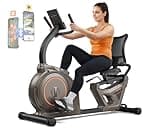 Niceday Recumbent Exercise Bike, Recumbent Bike for Home, Recumbent Stationary Bike 400LBS Weight Capacity, Magnetic Recumbent Bike with Smart APP, LCD Monitor, Heart Rate Handle