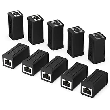 BENFEI RJ45 Inline Coupler, 10 Pack Cat7 Cat6 Cat5e Ethernet Coupler Female to Female