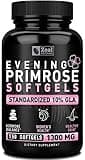 Evening Primrose Oil Capsules (150 Liquid Softgels | 1300mg) Premium Evening Primrose Oil – Natural-Sourced Hormone Support Supplement for Women - Cold Pressed w. 10% GLA