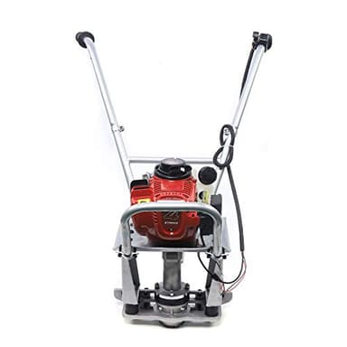 35.8CC Gas Concrete Wet Screed, 4 Stroke Commercial Power Screed Vibrating Screed Power Unit Low Fuel Consumption Wet with Dumping Blocks & Support Legs for Vibrating Cement Concrete Pavement Bridge