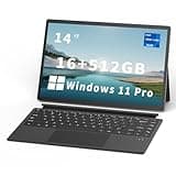 FUNYET 2 in 1 Laptop Touchscreen, 14 Inch Tablet Laptop Computer, Intel 12th Gen N100 Processor, 16GB DDR5 RAM, 512GB SSD, 1920 x 1200, Wi-Fi 6, BT5.2, Backlit Keyboard, Windows 11 Pro