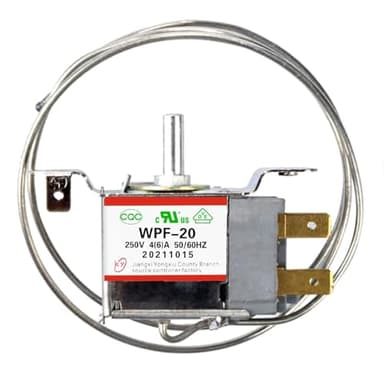 RUIAN Mini Fridge Thermostat, 2 Pin Fridge Freezer Thermostat Refrigerator Cold Temperature Control Universal WPF-20（Freezer Model）