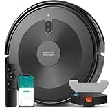Robot Vacuum and Mop Combo: Robot Vacuum Cleaner 2500Pa Strong Suction & Tangle-Free & Alexa/APP Control & Schedule Cleaning, Self-Charging Robotic Vacuum for Pet Hair, Hard Floor, Carpet (Dark Gray)