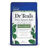 Dr Teal's Epsom Magnesium Salt Soak, Relax & Relief with Eucalyptus & Spearmint Essential Oils, 3 lbs
