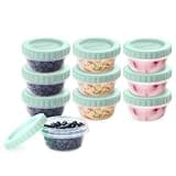 Bentgo Prep - 20 Piece 8 oz Leak-Proof Deli Containers with Lids, Food Storage for Meal Prep, Airtight, Twist-Top, Reusable, BPA-Free, Stackable, Microwave, Freezer, & Dishwasher Safe (Honeydew)