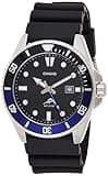 Casio Men's Stainless Steel Quartz Sport Watch with Resin Strap, Black, 26 (Model: MDV106B-1A1V)