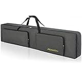AKOZLIN 88-Key Padded Keyboard Gig Bag Portable Foldable Electric Piano Keyboard Case Bag For Slim 88-Note Keyboard 54.3”×13.3”×6.3”