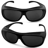 iSafety Polarized Cataract Surgery Recovery Sunglasses – UV400 Wraparound Protective Eyewear – Fits Over Glasses – Anti-Glare, Lightweight & Durable