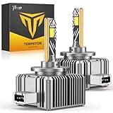 Termitor D1S LED Bulbs, 30000Lumens 800% Brightness, 6000K White, Plug and Play Fog Light Bulbs, Pack of 2