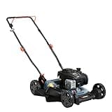 SENIX LSPG-M3 21-Inch Gas Push Lawn Mower with 125 cc 4-Cycle Briggs & Stratton Engine, Mulching and Side Discharge, 6-Position Dual Lever Height Adjustment