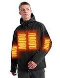 Heated Jacket for Men and Women, ANTARCTICA GEAR Winter Coat with 12V 16000mAh Battery Pack, Soft Shell Heating Hood Jacket