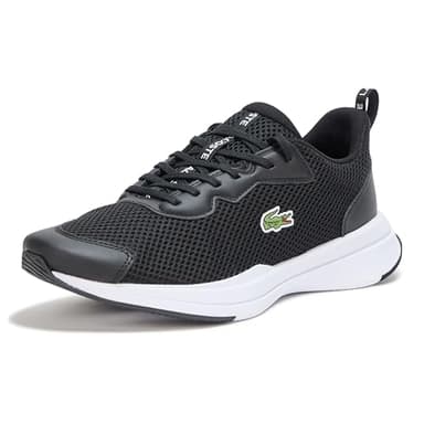 Lacoste Men's Neo Run Base Sneaker, Black & White, 10.5