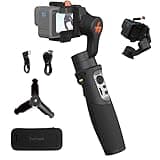 hohem iSteady Pro 4 3-Axis Gimbal Stabilizer for GoPro 13/12/11/10/9 8/7/6/5, for Osmo Action and Other Action Cameras,Support Bluetooth & Cable Control, IPX4 Splash Proof with Tripod