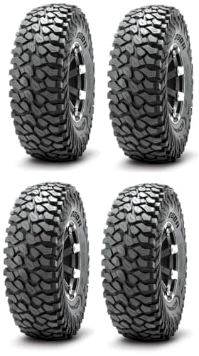 OBOR Set of 4 RocScraper (4) 35X10R15 8ply Radial Utility UTV ATV Tires