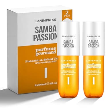 Perfume - No.1，Body Spray For Women（Eau De Perfum） Hair & Body Fragrance Mist（Irresistible Sunshine） Vanilla Gourmet Tune (Pistachio & Caramel Vanilla Flavor) Perfumes For Women（2 Pcs 3 fl oz）