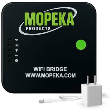 Mopeka WiFi Router Bridge - Compatible with Mopeka Pro Check, Universal or Pro+LR Bluetooth Sensors Only - Check Propane Tank Levels Anywhere - Perfect for RVs, Cottages & Outdoor Grills