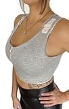 Post Surgical Comfort Compression Sports Bra: Soft Grey Butterfly (XSmall)