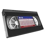 Mwin VHS Head Cleaner for VHS/VCR Players, Dry Technology- No Fluid Reusable Video Head Cleaner Tape