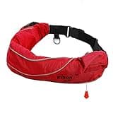 Eyson Inflatable Life Jacket Life Vest Life Ring Belt Pack Waist Bag Manual (600 Red)