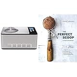 Whynter Stainless Steel ICM-200LS Automatic Ice Cream Maker 2 Quart Capacity & The Perfect Scoop, Revised and Updated: 200 Recipes for Ice Creams, Sorbets, Gelatos, Granitas, and Sweet Accompaniments