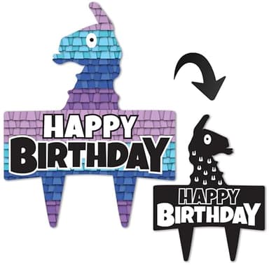 Fort Gamer Birthday Cake Topper Nite Party Decor