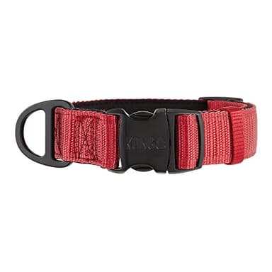 KONG Max HD Ultra Durable Neoprene Padded Dog Collar (Medium, Red)