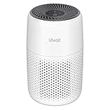 LEVOIT Air Purifiers for Bedroom Home, 3-in-1 Filter Cleaner with Fragrance Sponge for Better Sleep, Filters Smoke, Allergies, Pet Dander, Odor, Dust, Office, Desktop, Portable, Core Mini-P, White