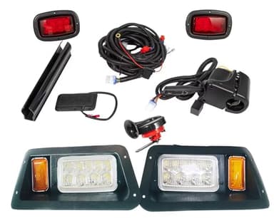 Golf Cart light Compatible Yamaha G19 G22 Complete ultimate LED Light Kit with Turn Signals, Hazard Flasher, Horn and Brake Fits Yamaha G14 / G16 / G19 / G22 Golf Cart