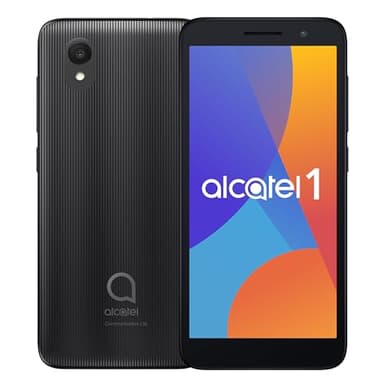 Alcatel 1 (16GB) 5.0" Full View Display - Removable Battery - Dual SIM GSM Unlocked US & Global 4G LTE International Version - Volcano Black